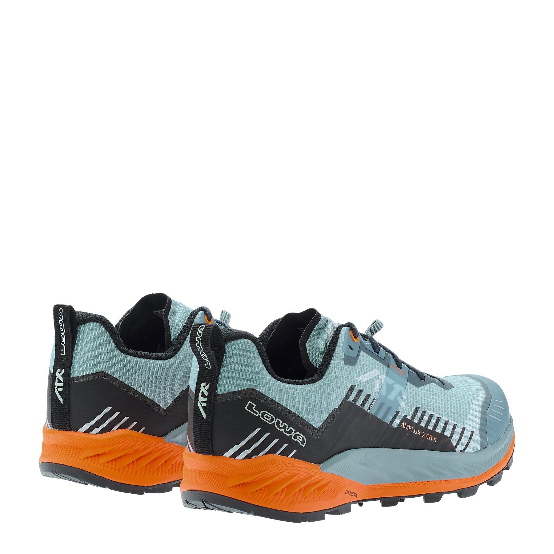 LOWA Amplux 2 GTX men's trail running shoe Smoke Blue/Orange