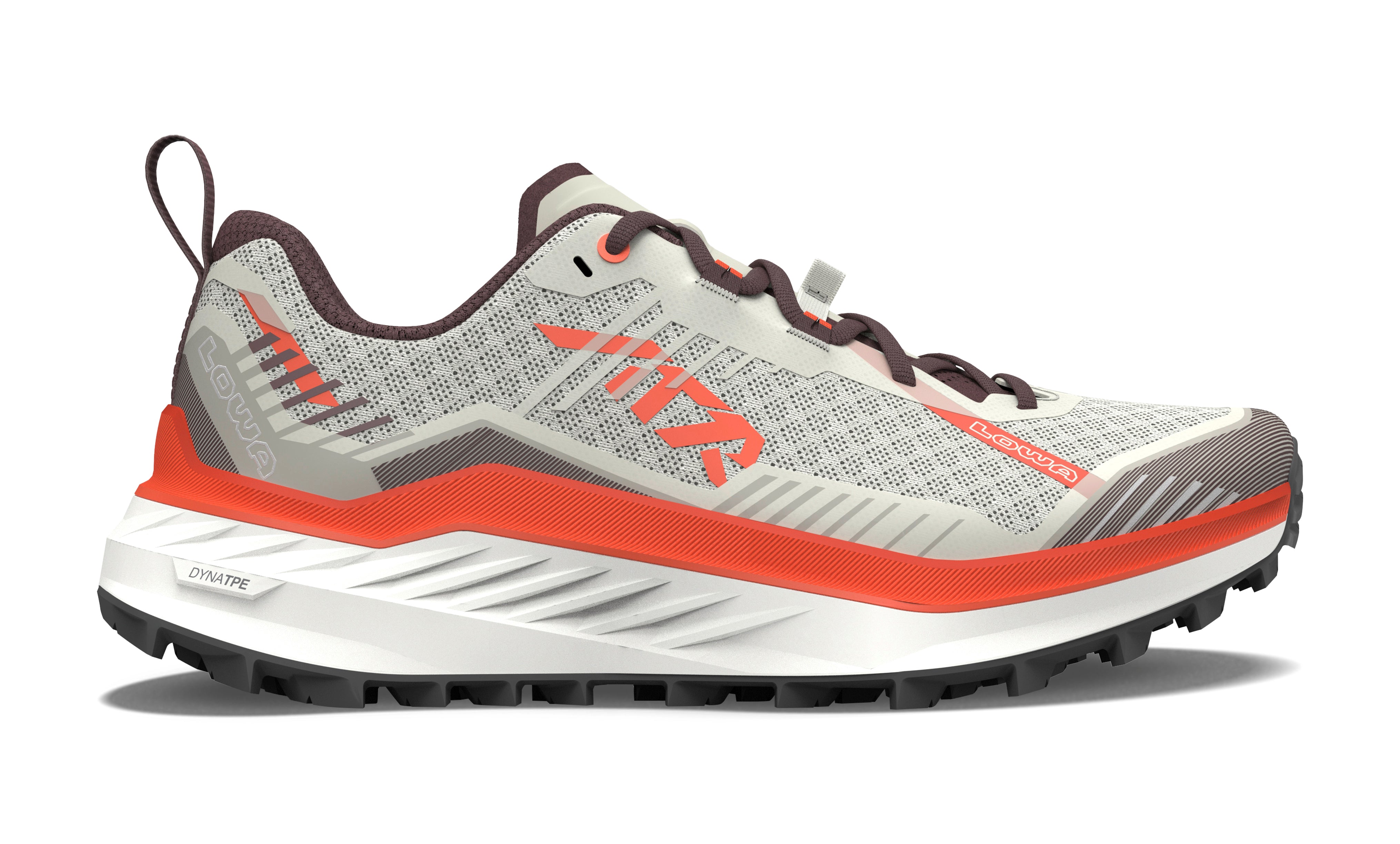 LOWA Skyterra men's trail running shoe Burgundy/Flame