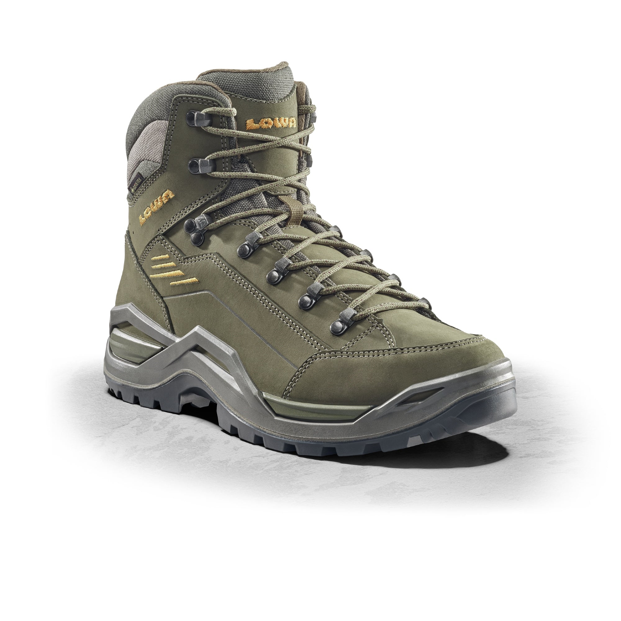 LOWA Renegade Evo GTX Mid men's walking boot Olive/Mustard