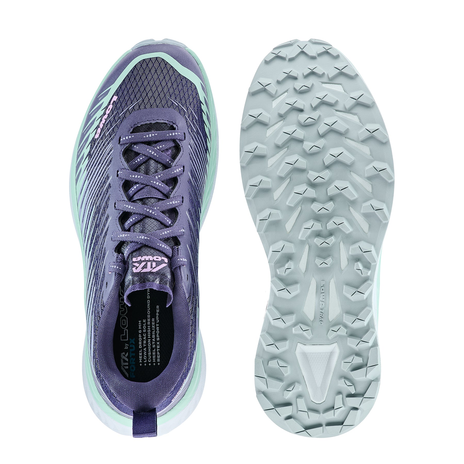 LOWA Fortux Ws women's trail running shoe Plum/Lilac