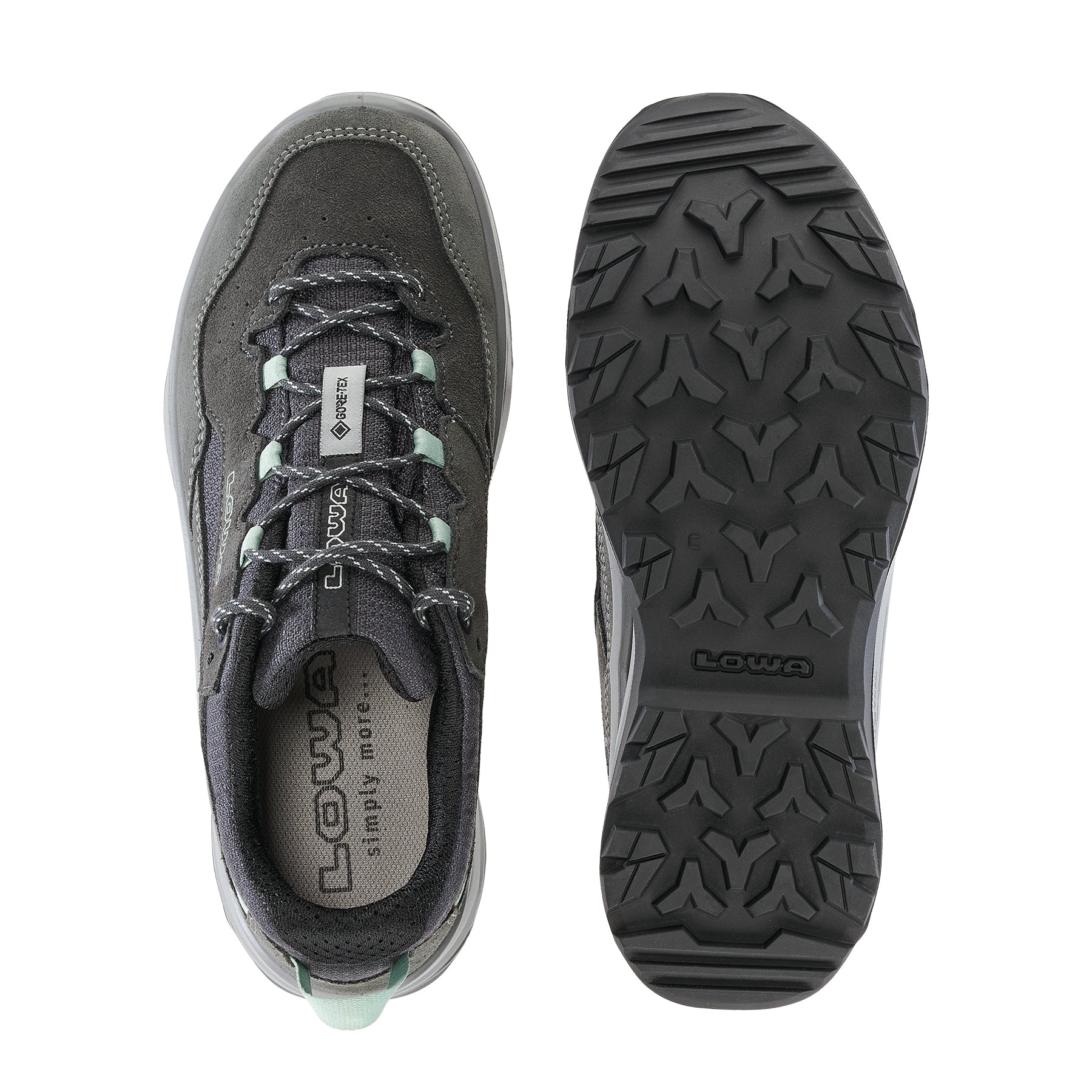 LOWA Ventierra GTX Lo Ws women's walking shoe Grey/Smoke Green