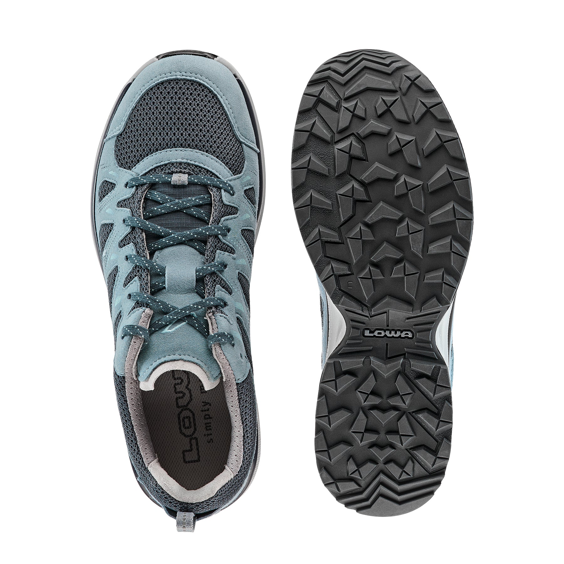 LOWA Innox Evo II Lo Ws women's walking shoe Smoke Blue/Slateblue