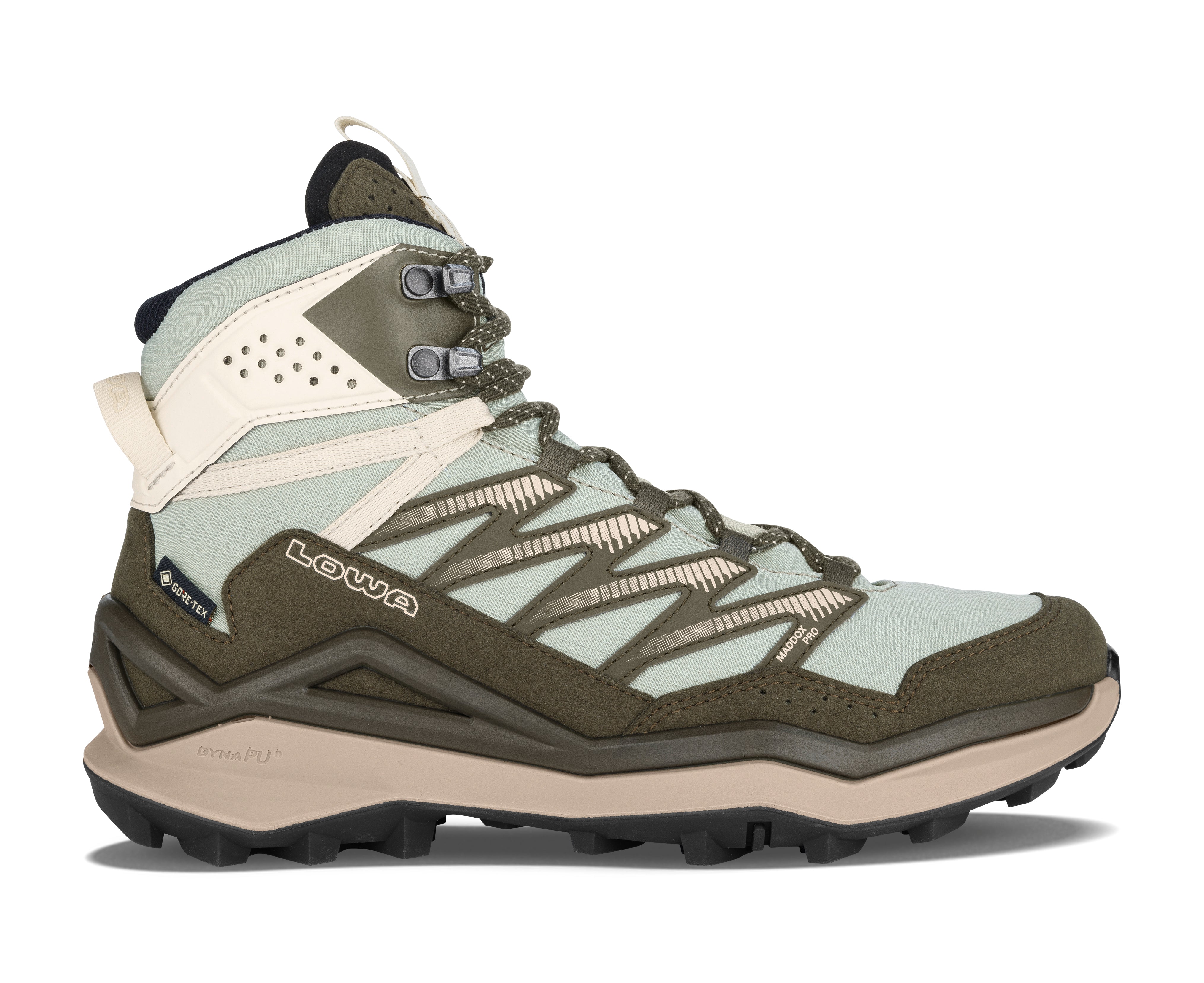 LOWA Maddox Pro GTX Mid Ws women's walking boot Olive/Beige