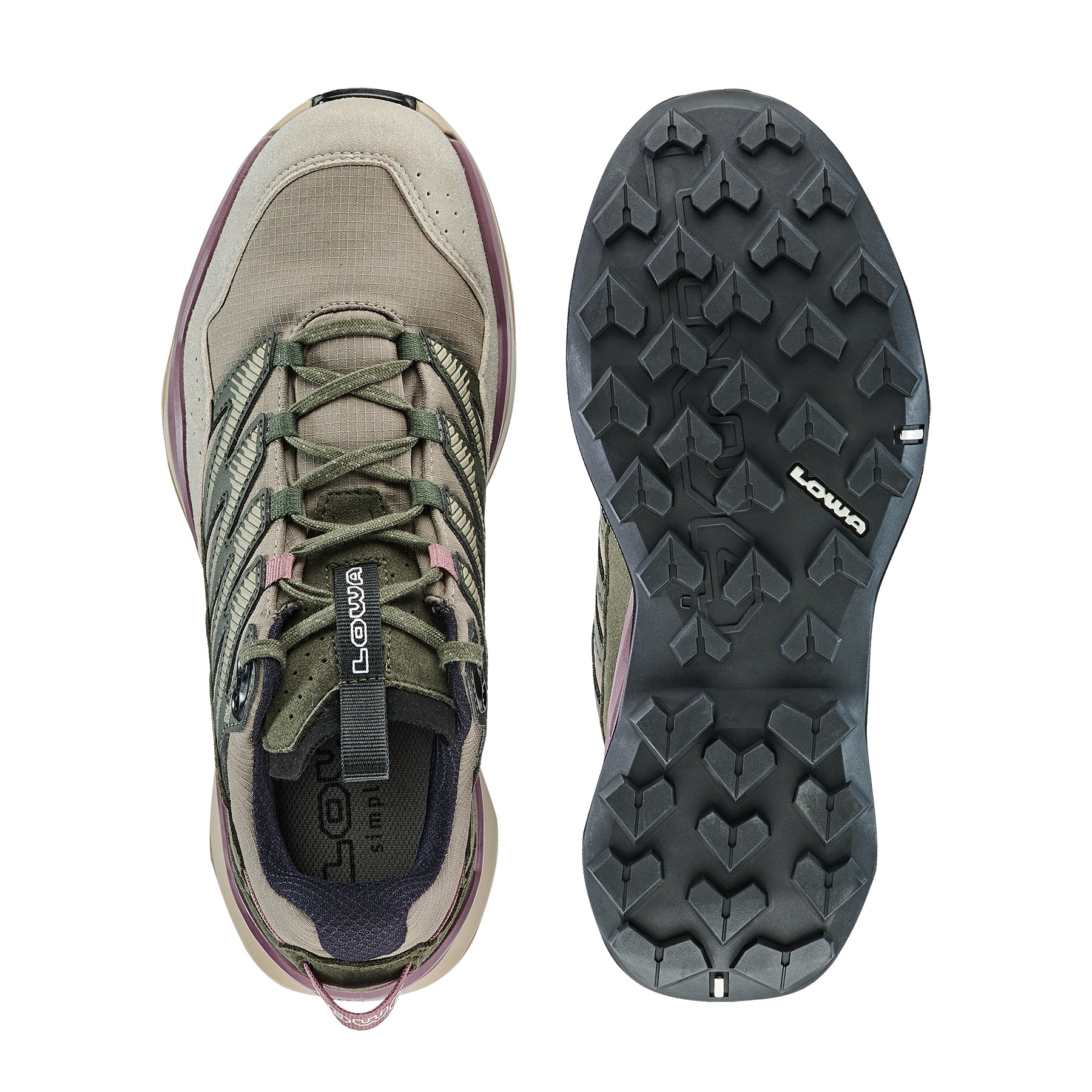 LOWA Maddox Pro GTX Lo Ws women's walking shoe Desert/Old Rose