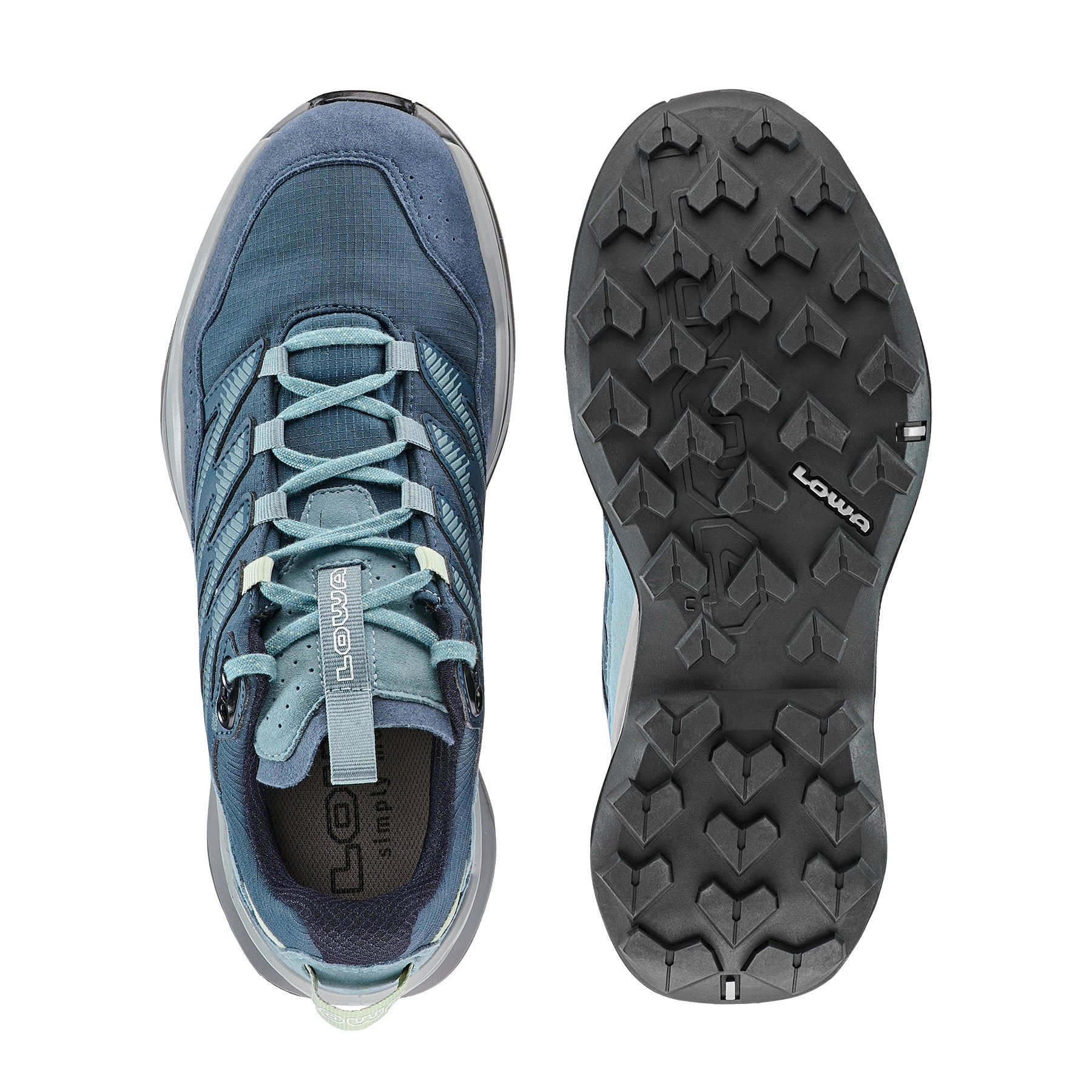 LOWA Maddox Pro GTX Lo Ws women's walking shoe Smoke Blue/Slateblue