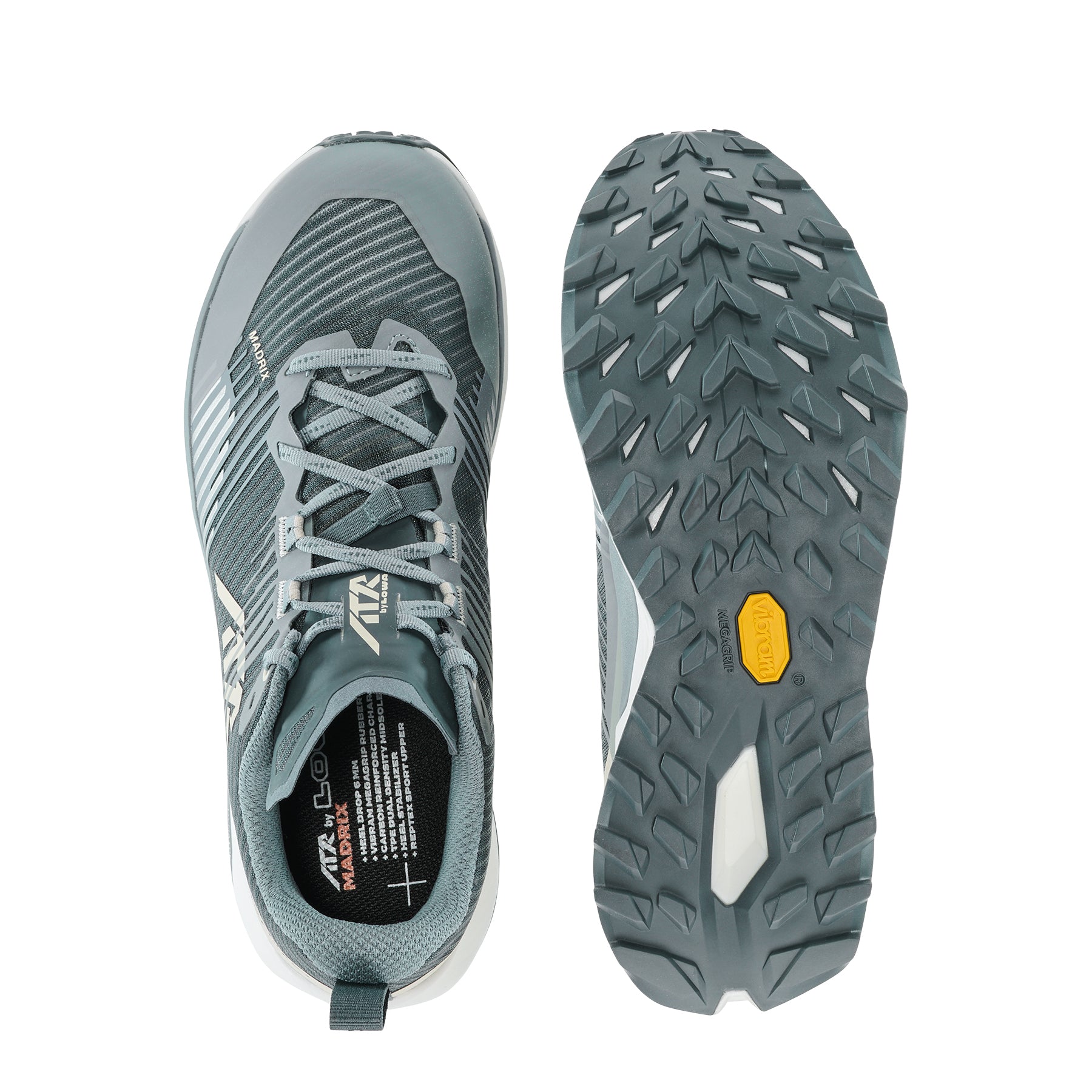 LOWA Madrix Men's Trail Running Shoe Smoke Blue/Slateblue