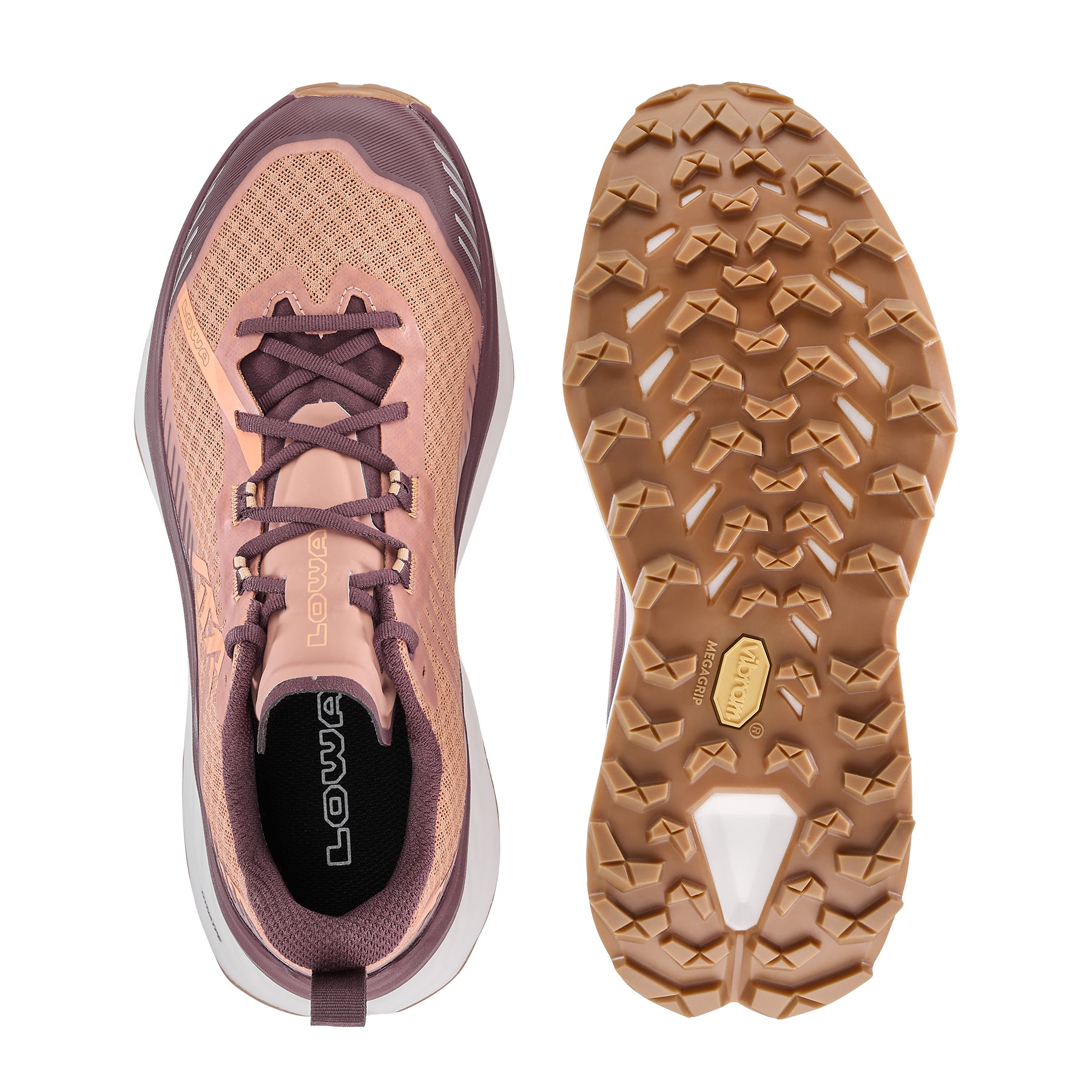 LOWA Skyterra women's trail running shoe Burgundy/Clay