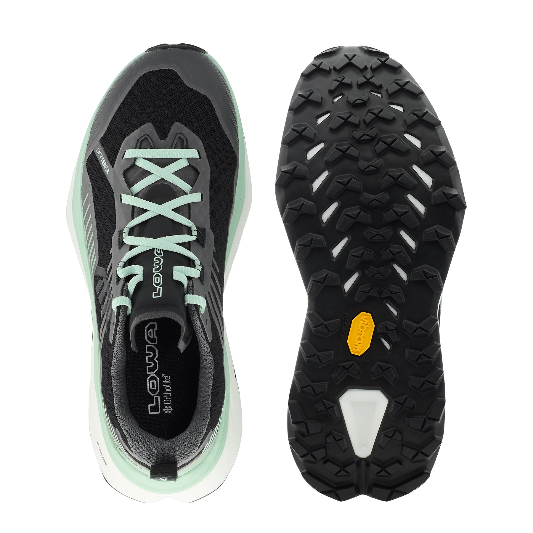 LOWA Skyterra women's trail running shoe Black/Jade