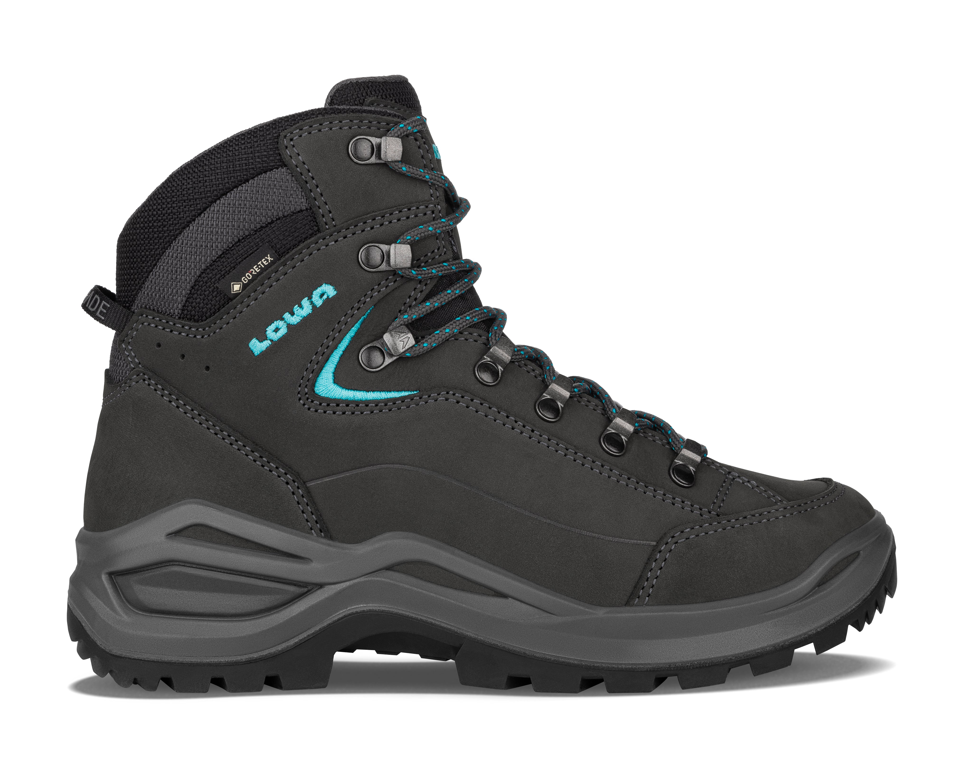 LOWA Renegade Evo GTX Mid Ws Asphalt/Turquoise