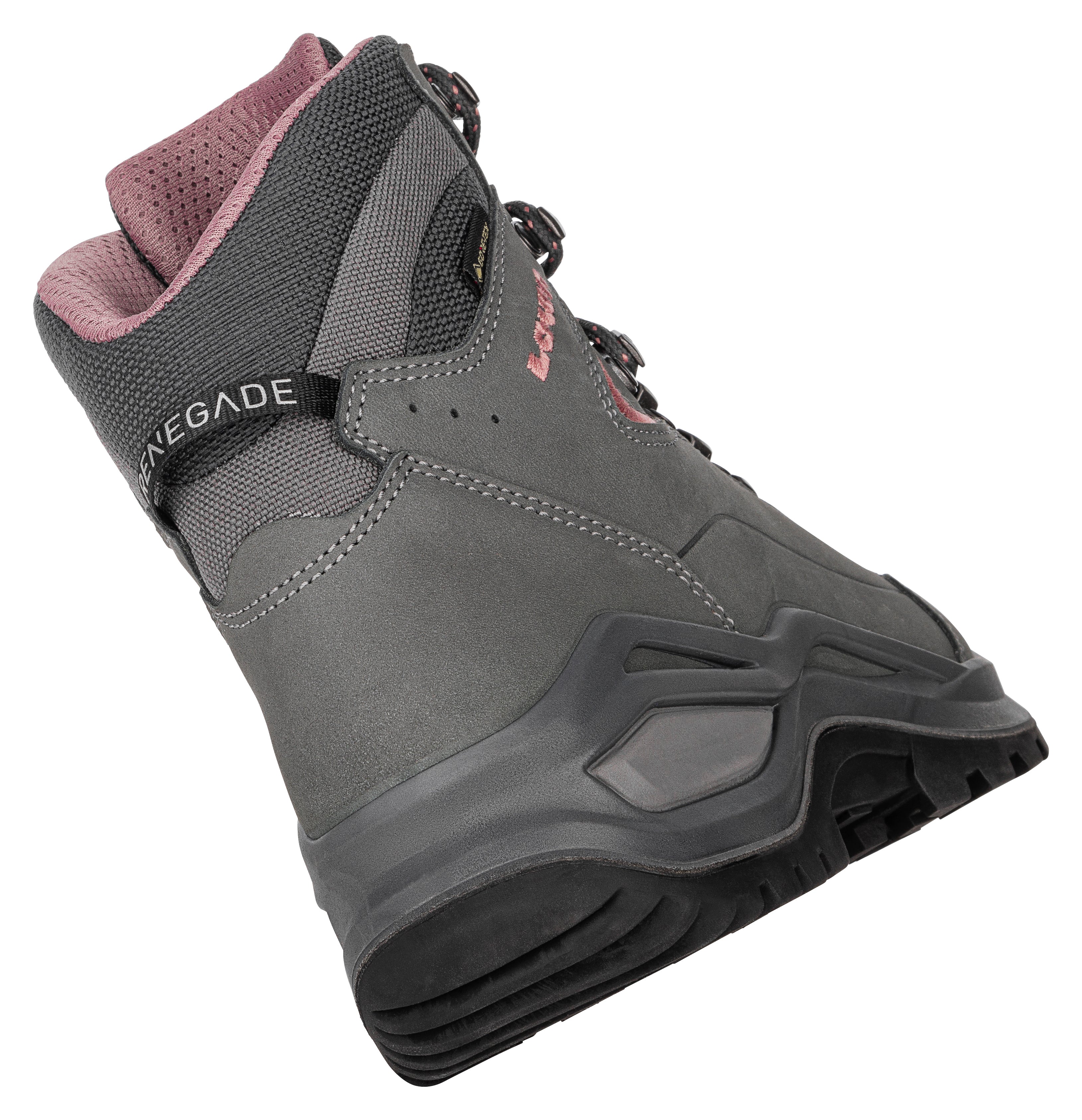 LOWA Renegade Evo GTX Mid Ws women's walking boots Graphite/Rose