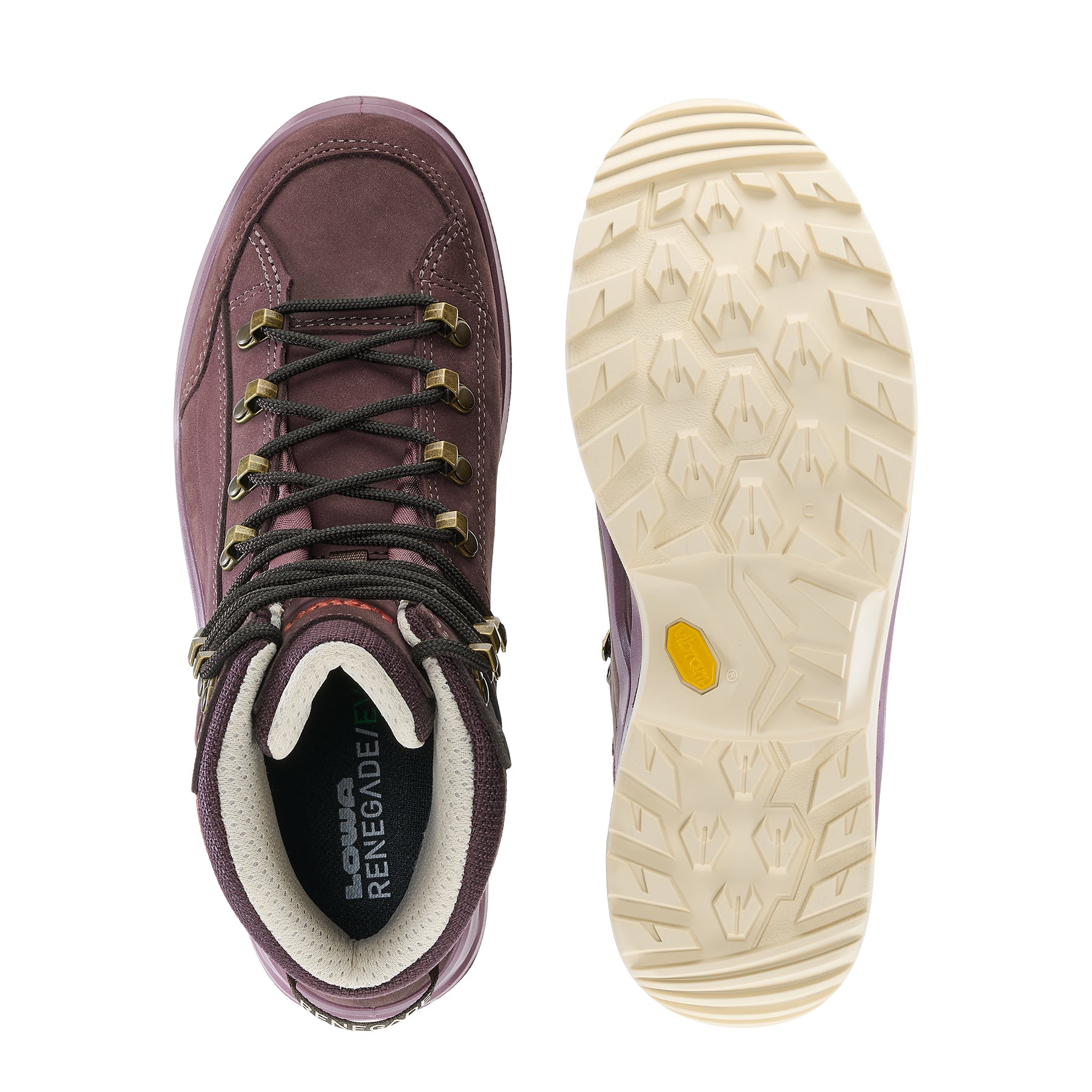 LOWA Renegade Evo GTX Mid Ws women's walking boots Brown Rose/Clay