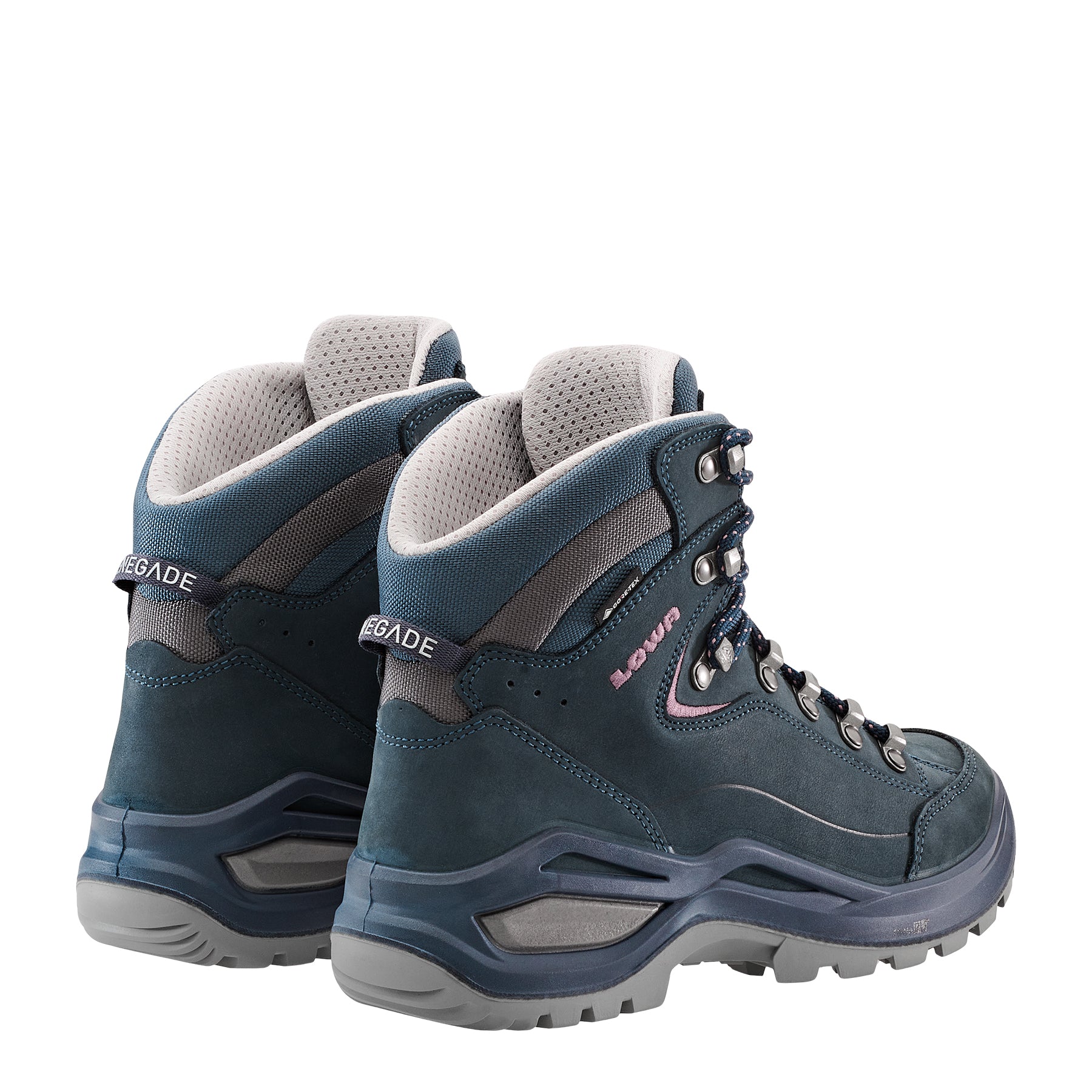 LOWA Renegade Evo GTX Mid Ws women's walking boot Steelblue/Old Rose