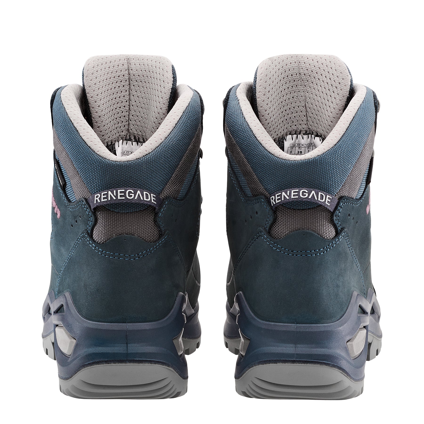 LOWA Renegade Evo GTX Mid Ws women's walking boot Steelblue/Old Rose