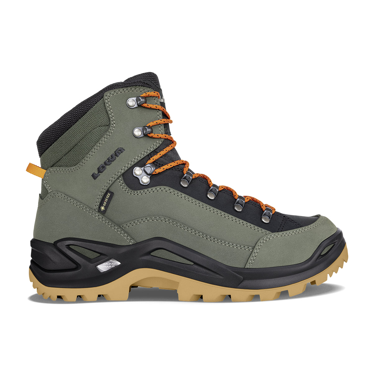 LOWA Renegade GTX Mid Men's Walking Boot - 25th Anniversary Edition Forest/Orange